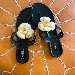 Chanel flip flops